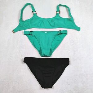 Nobo No Boundaries Juniors‎ Bikini Top Size S 3-5 And 2 Bottoms Size M (7-9)